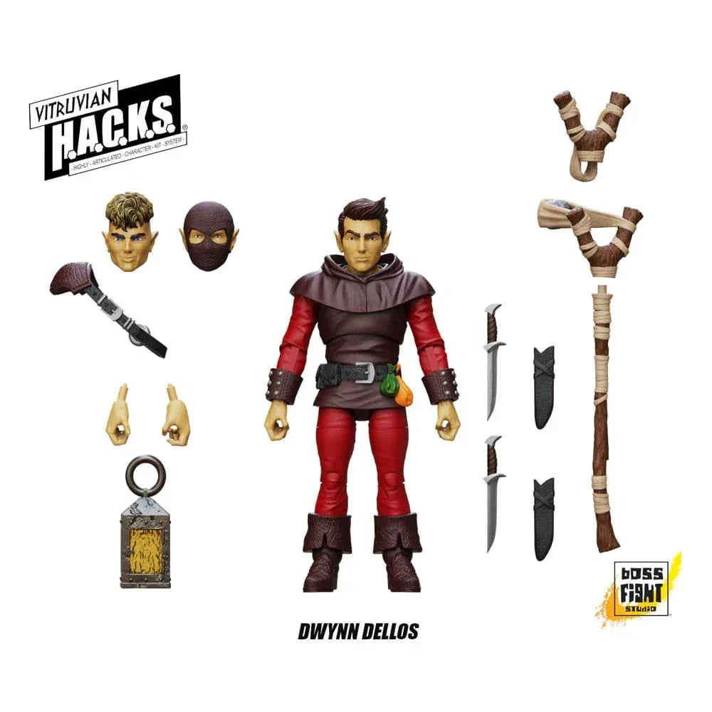 Vitruvian H.A.C.K.S. Action Figur Halfling Scout Dwynn Dellos Boss Fight Studio