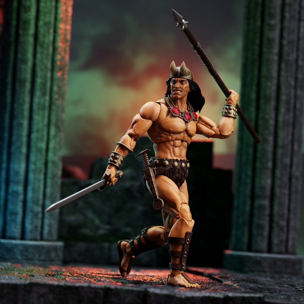 Conan den barbaren episka H.A.C.K.S.-actionfigursset Tornet av elefanten: Ung Conan och Yag Kosha