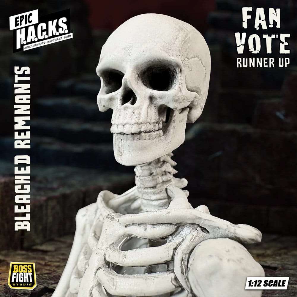 EPIC H.A.C.K.S. Action Figure 1/12 Skeleton Blank Bleached Remnants