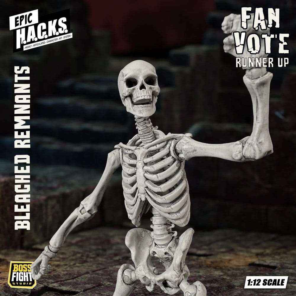 EPIC H.A.C.K.S. Action Figure 1/12 Skeleton Blank Bleached Remnants