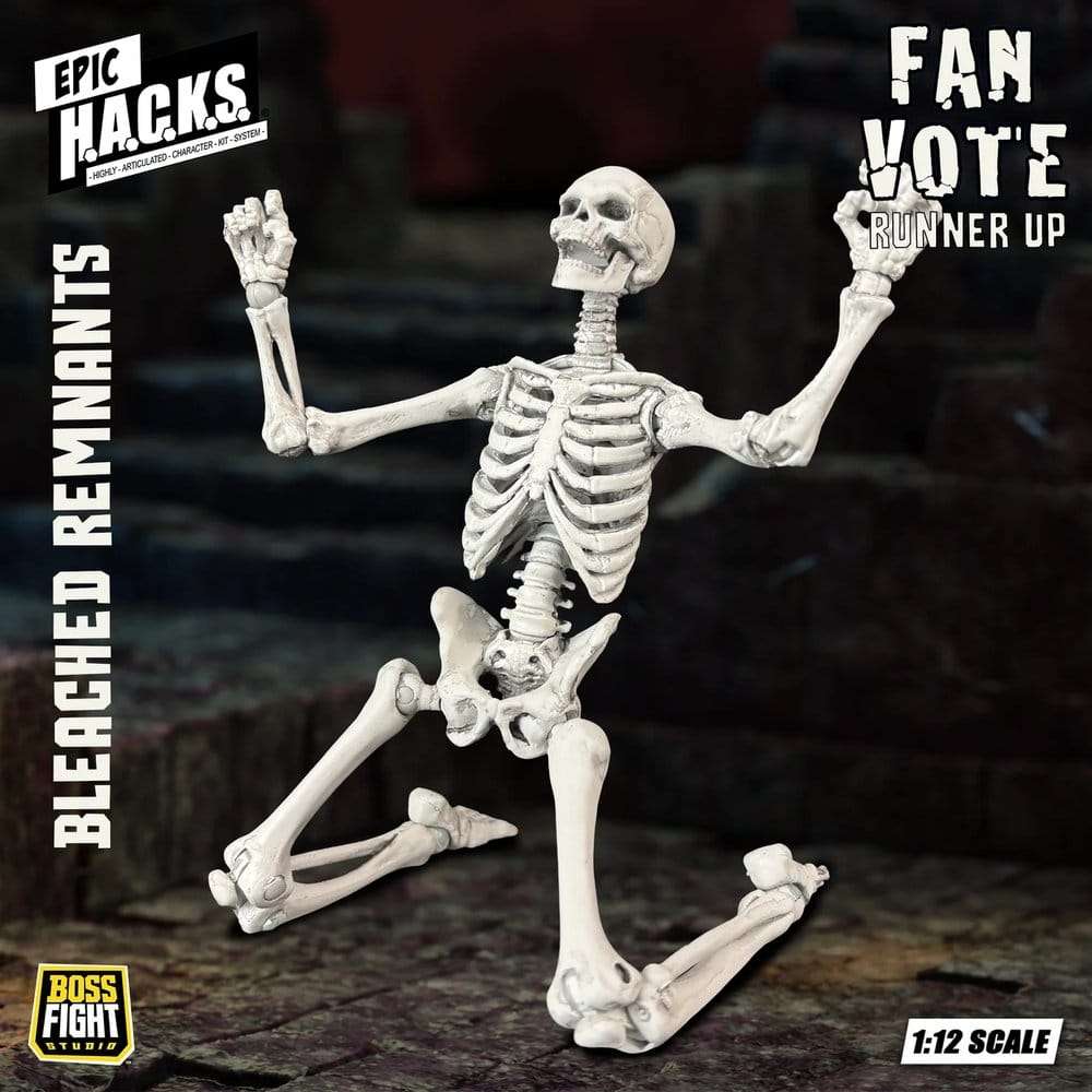 EPIC H.A.C.K.S. Action Figure 1/12 Skeleton Blank Bleached Remnants