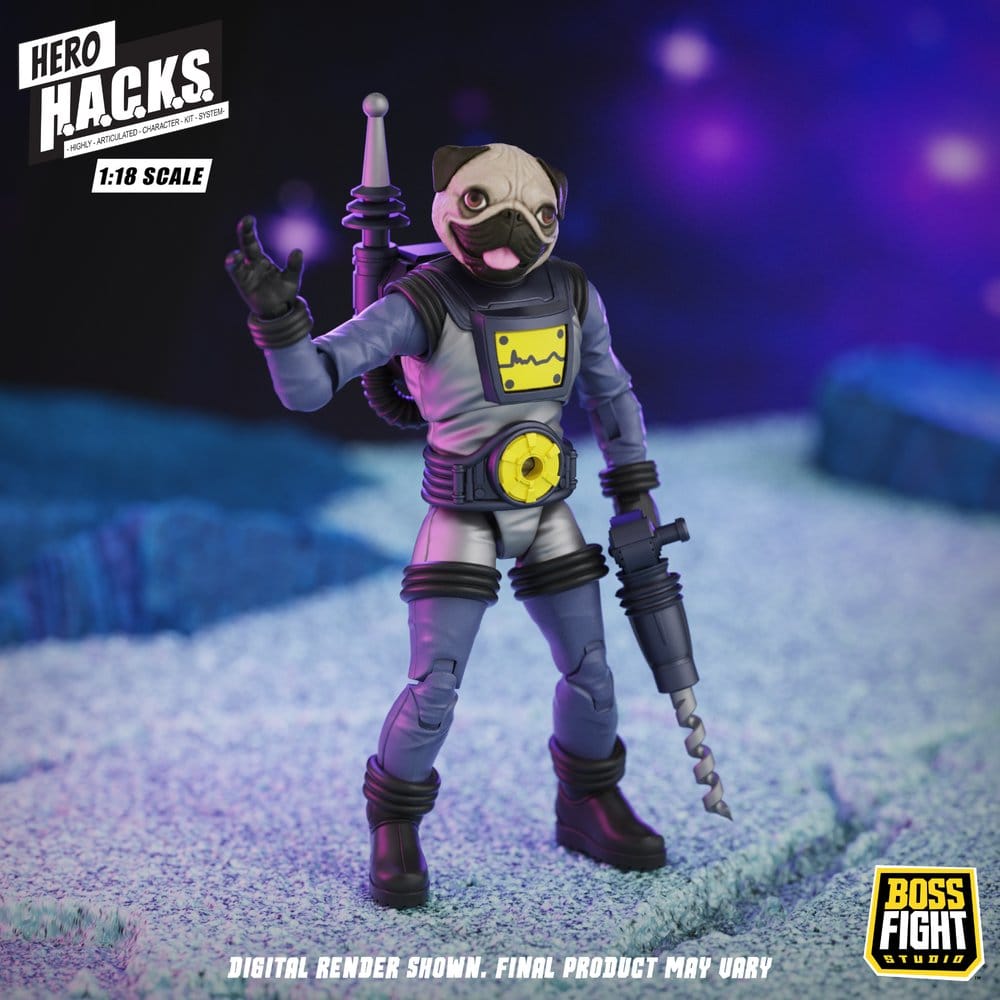 Hero H.A.C.K.S. Core Action Figure 1/18 Heroes and Villains Wave 1 Zarko Resources Inc.: Galactic Prospectors