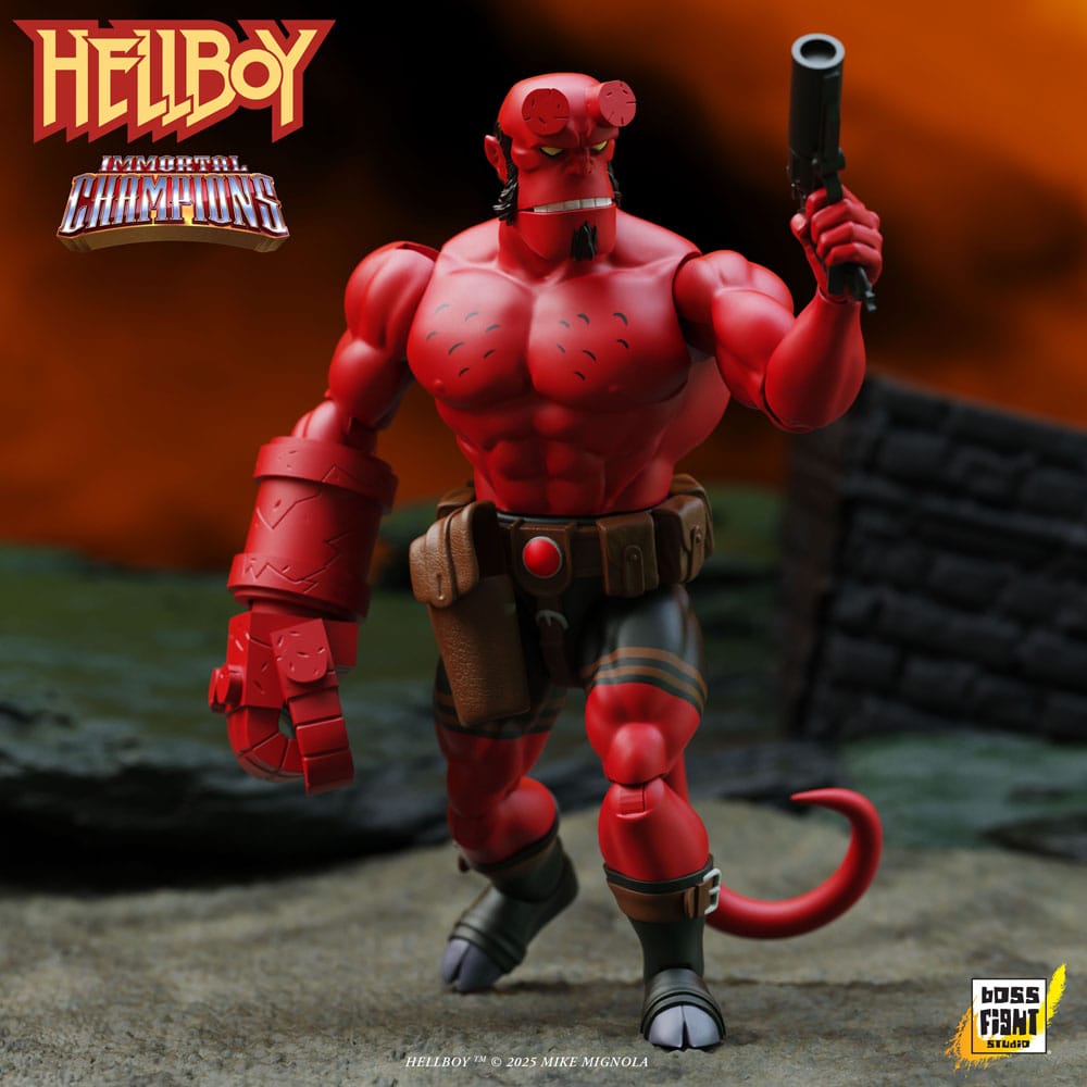 Hellboy Action Figur 14 cm - Retro Samlarfigur Boss Fight Studio