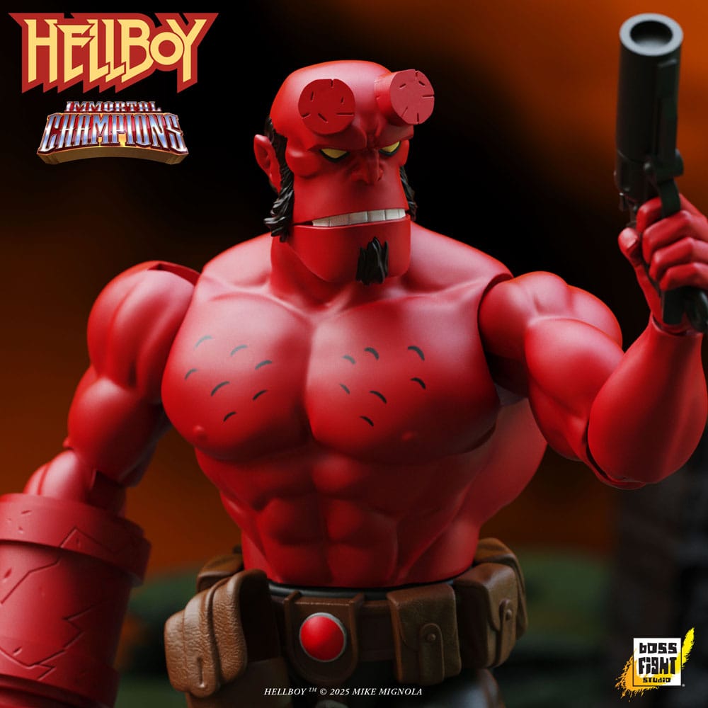 Hellboy Action Figur 14 cm - Retro Samlarfigur Boss Fight Studio