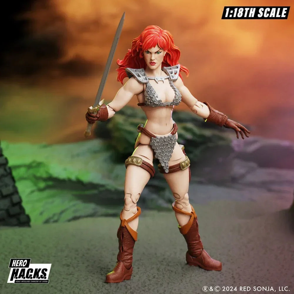 Red Sonja Hero H.A.C.K.S. Action Figur Red Sonja Boss Fight Studio