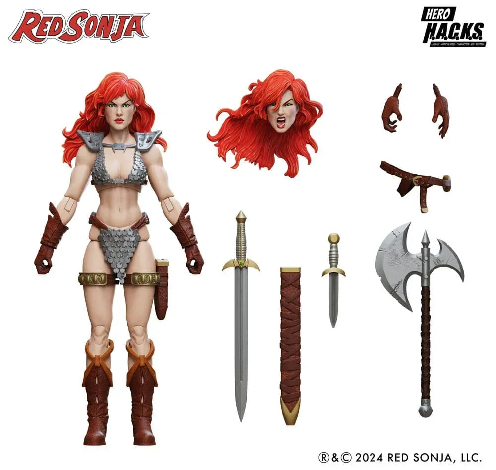 Red Sonja Hero H.A.C.K.S. Action Figur Red Sonja Boss Fight Studio