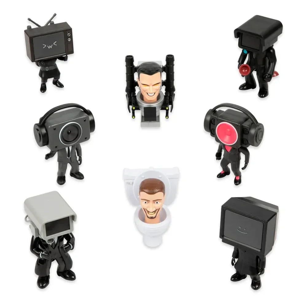 Skibidi Toilet Minifigurer 6 cm Serie 1 Display (24) Bonkers Toys