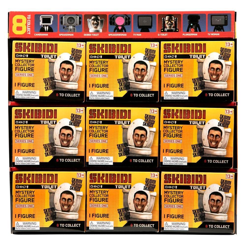 Skibidi Toilet Figurer 11 cm Serie 1 Display (9) Bonkers Toys