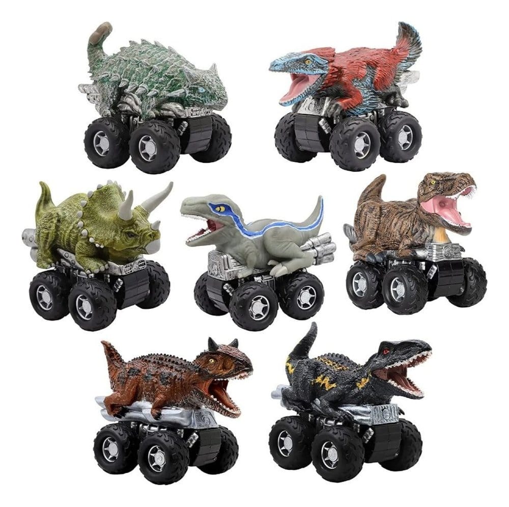 Jurassic World Zoom Riders fordonsset med dinosauriefigur sortiment (24)