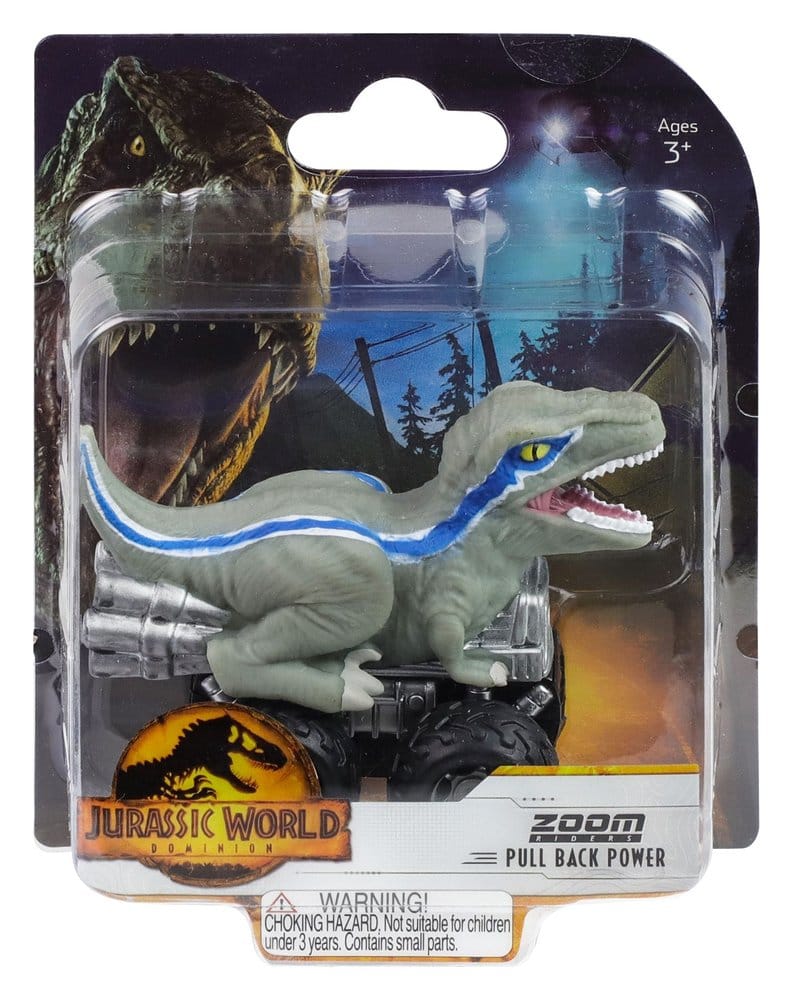 Jurassic World Zoom Riders fordonsset med dinosauriefigur sortiment (24)