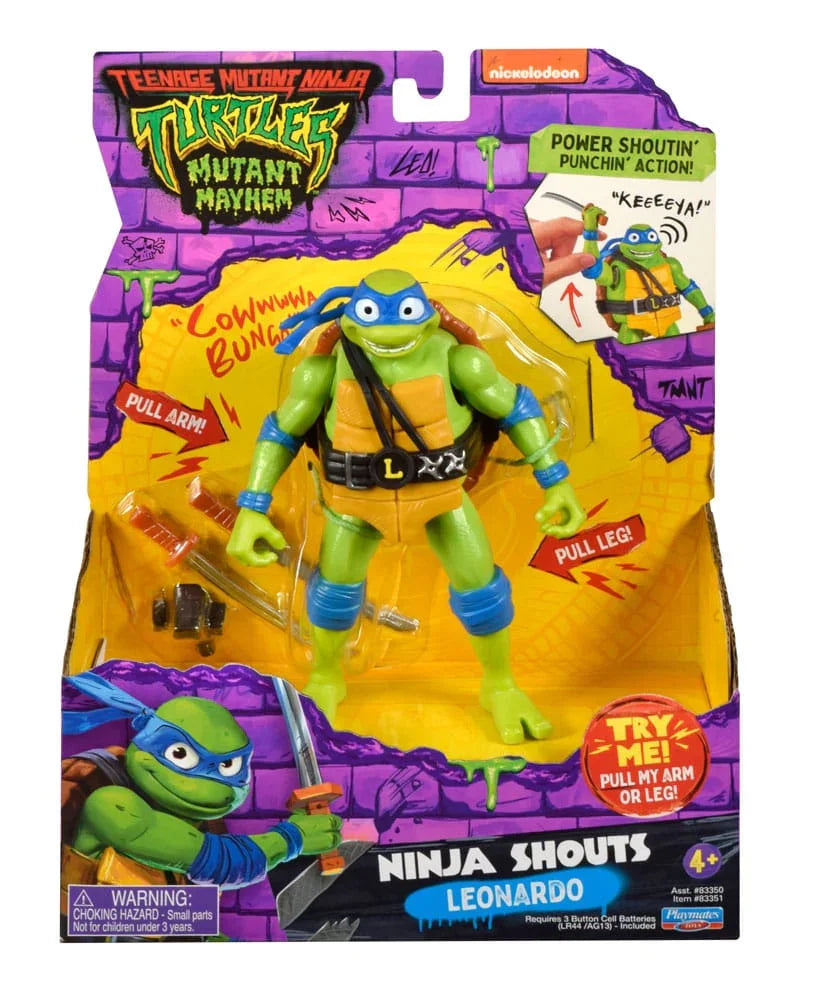 Teenage Mutant Ninja Turtles: Mutant Mayhem Ninja Shouts Action Figur Leonardo 14 cm Playmates
