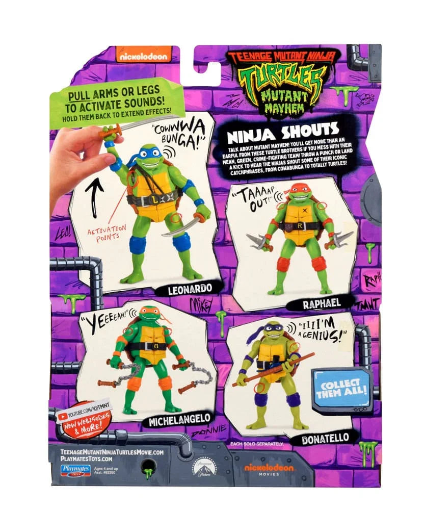 Teenage Mutant Ninja Turtles: Mutant Mayhem Ninja Shouts Action Figur Leonardo 14 cm Playmates