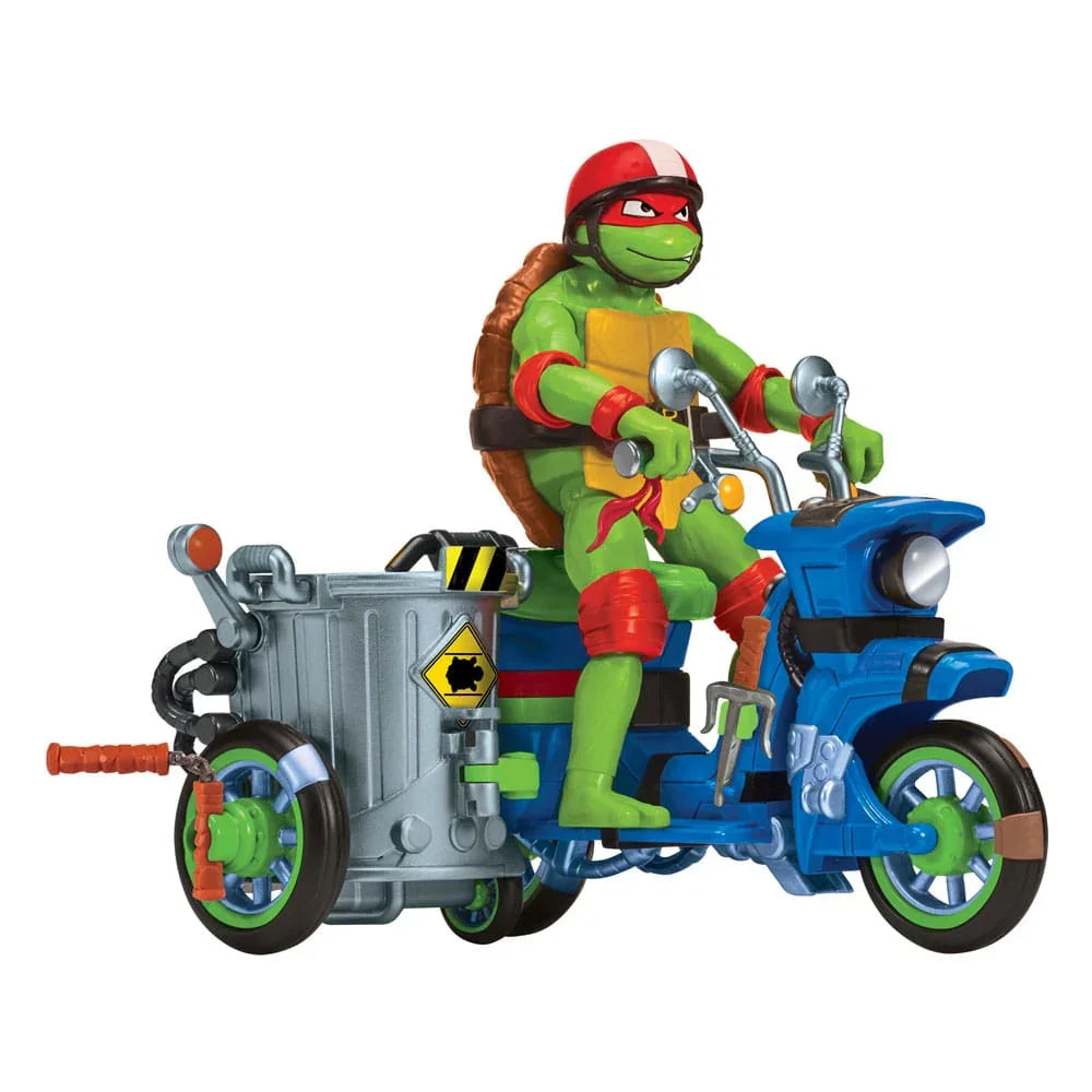Teenage Mutant Ninja Turtles: Mutant Mayhem Action Figur Raphael & Scooter med Sidovagn 11 cm Playmates
