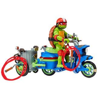 Teenage Mutant Ninja Turtles: Mutant Mayhem Action Figur Raphael & Scooter med Sidovagn 11 cm Playmates
