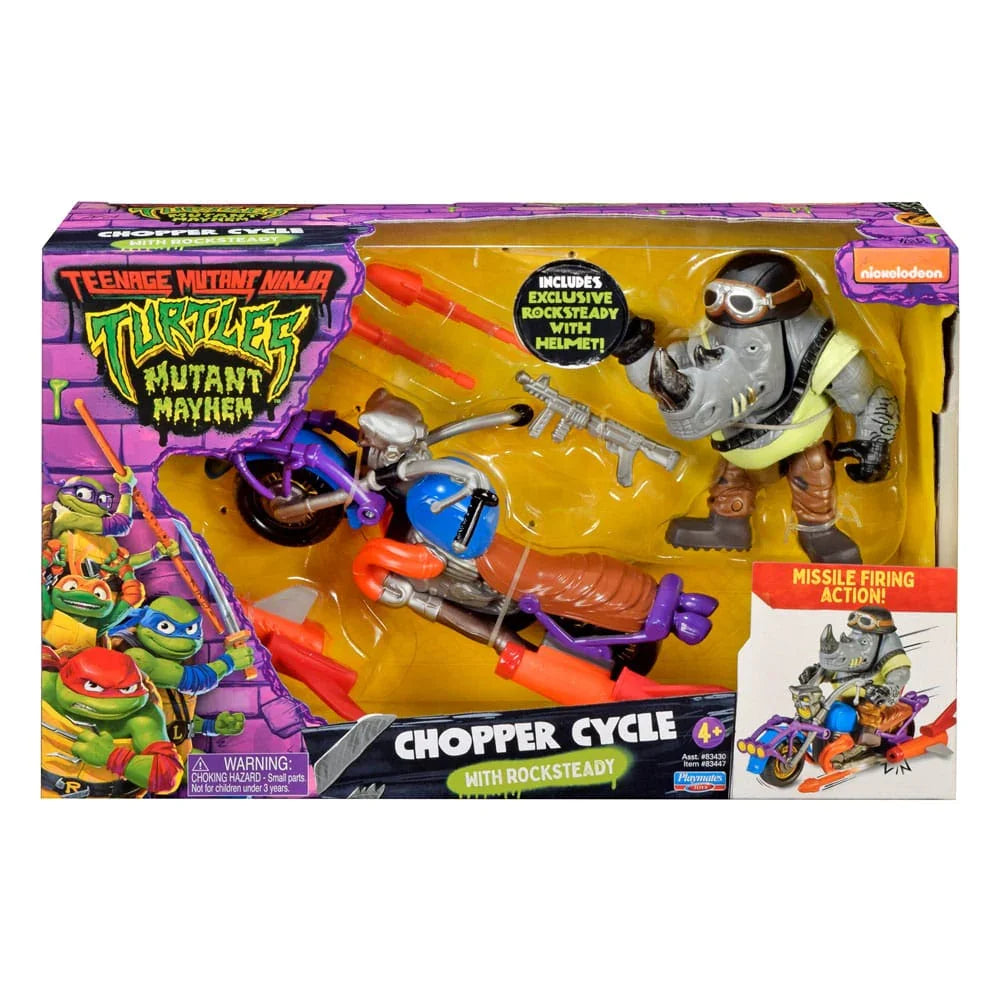 Teenage Mutant Ninja Turtles Actionfigur Chopper med Rocksteady BOTI