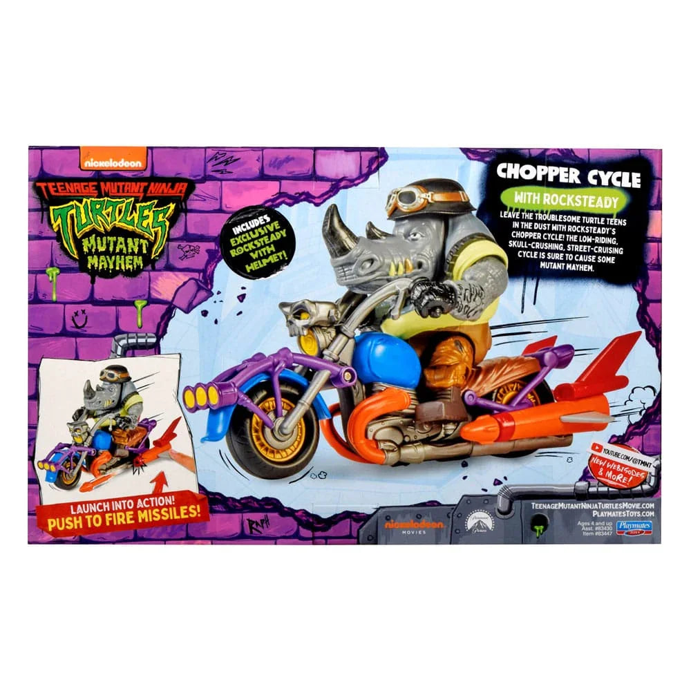 Teenage Mutant Ninja Turtles Actionfigur Chopper med Rocksteady BOTI