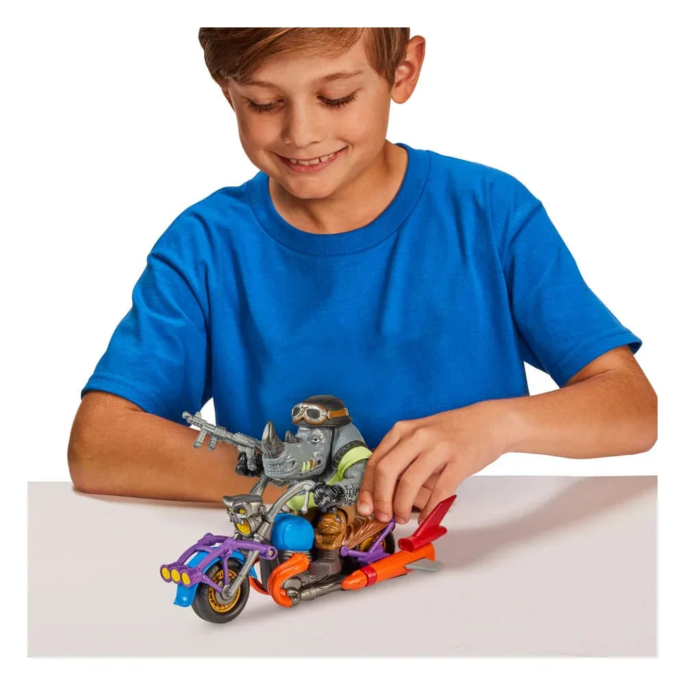 Teenage Mutant Ninja Turtles Actionfigur Chopper med Rocksteady BOTI
