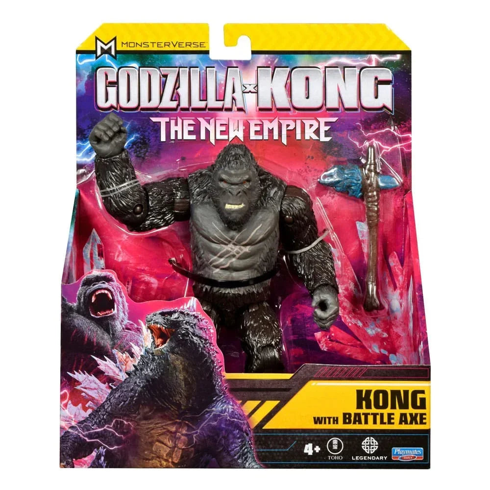 Godzilla x Kong: The New Empire Actionfigur Kong med Stridsyxa 15 cm Playmates