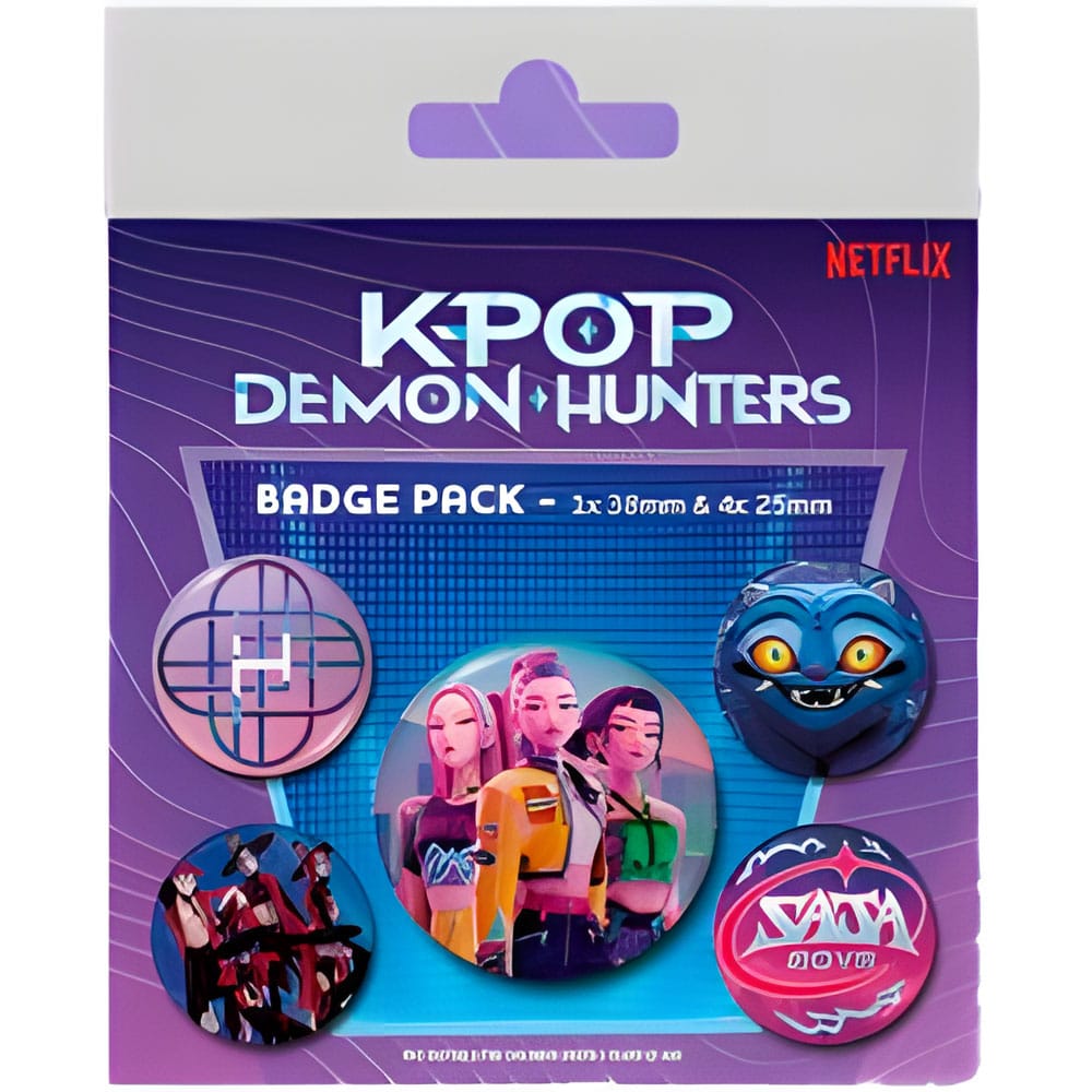 KPop Demon Hunters Pin-Back Buttons 5-Pack Pyramid International