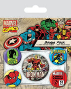 Marvel Comics Pin-Back Buttons 5-Pack - Iron Man Pyramid International
