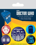 Doctor Who Pin-Back Knappar 5-Pack Exterminate Pyramid International