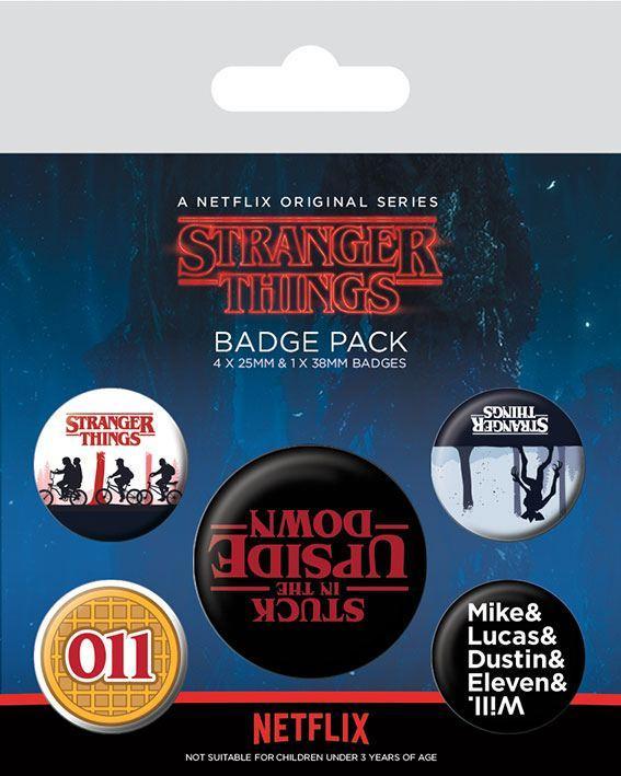 Stranger Things Pin-Back Buttons 5-Pack Pyramid International