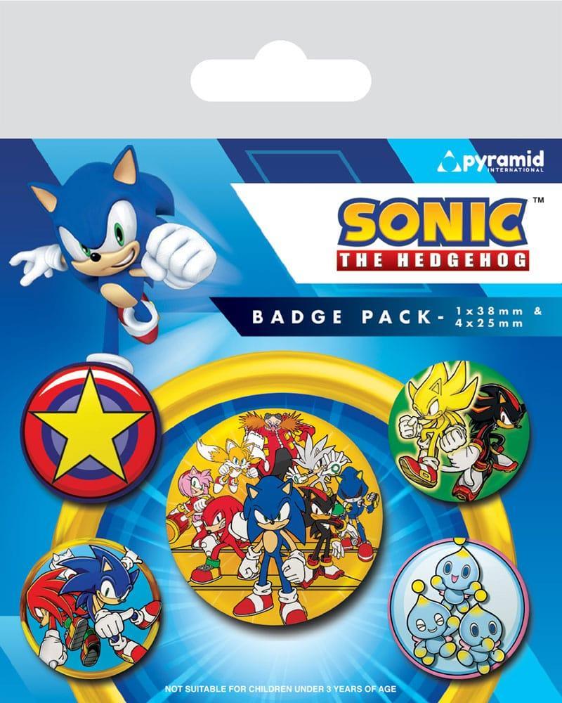 Sonic the Hedgehog Pin-Back Buttons 5-Pack Pyramid International