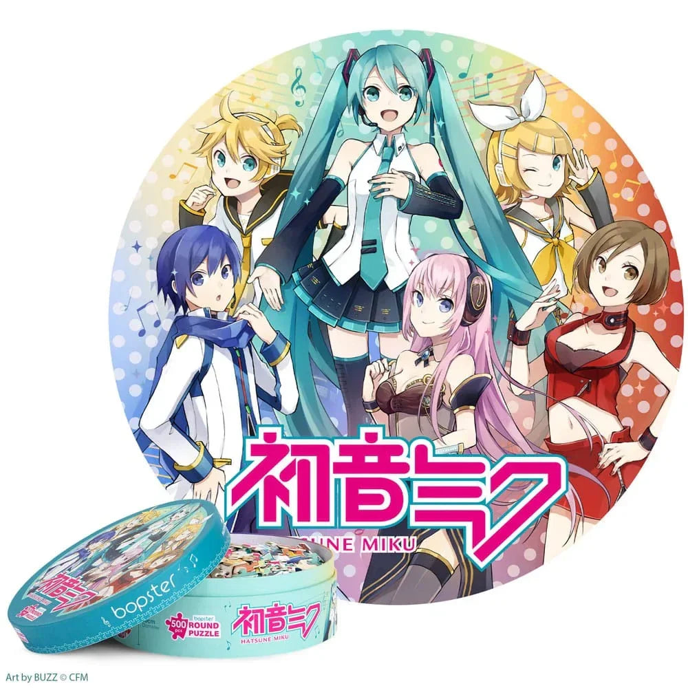 Hatsune Miku Rund Jigsaw Puzzle 500 Bitar Bopster