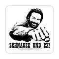 Bud Spencer Tin Coasters - Schnauze und Ex 10 x 10 cm Blechwaren Fabrik Braunschweig