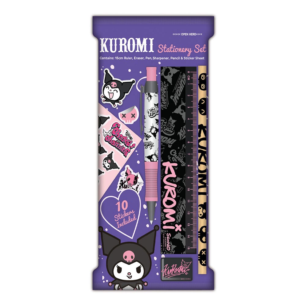 Sanrio Kuromi Stationery Set 6-Pack Blue Sky Studios
