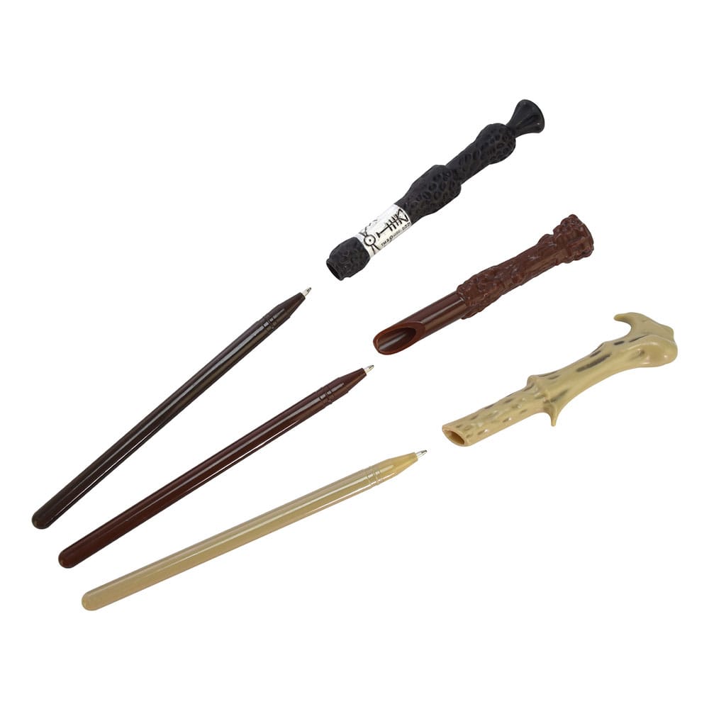 Harry Potter Triple Wand Pen Pack med Magiska Platser Blue Sky Studios