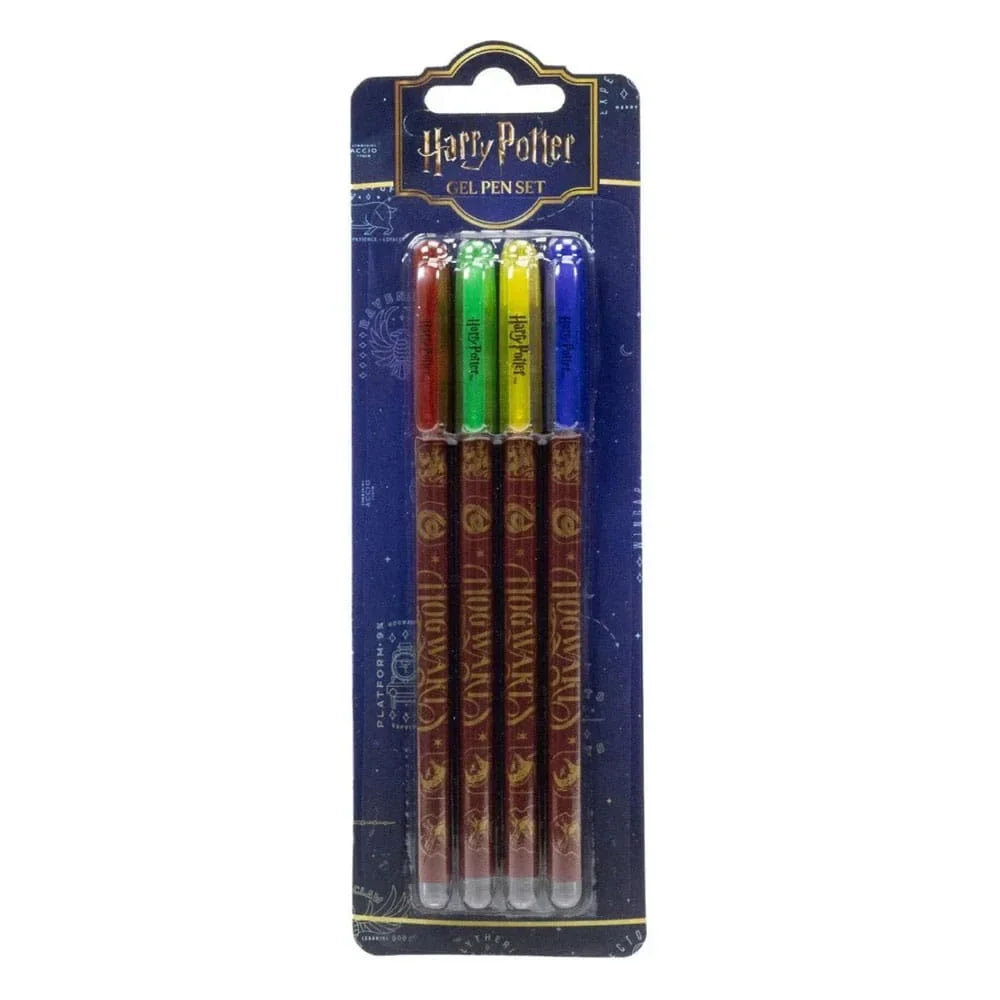 Harry Potter Gelpennor 4-Pack Färgglada Crest Blue Sky Studios
