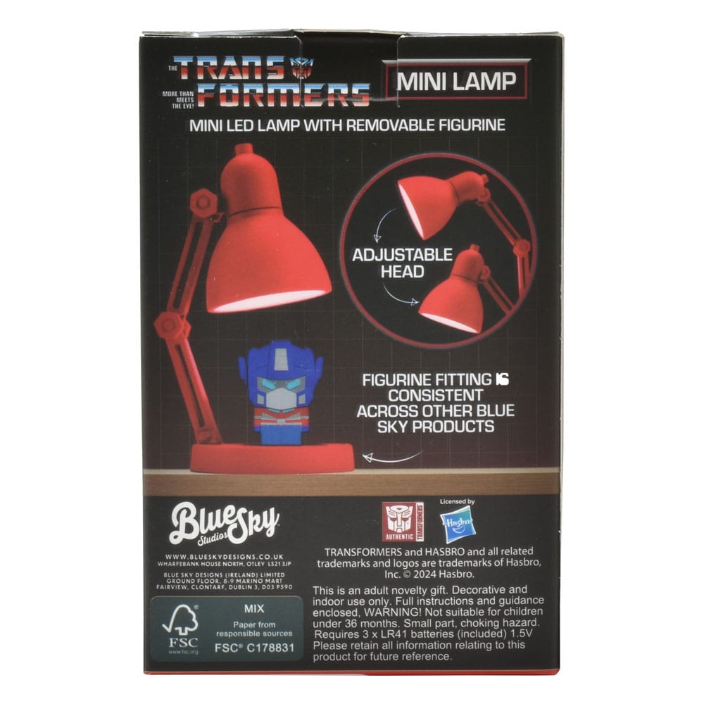 Transformers Mini LED-Lampa med Figur 10 cm Blue Sky Studios