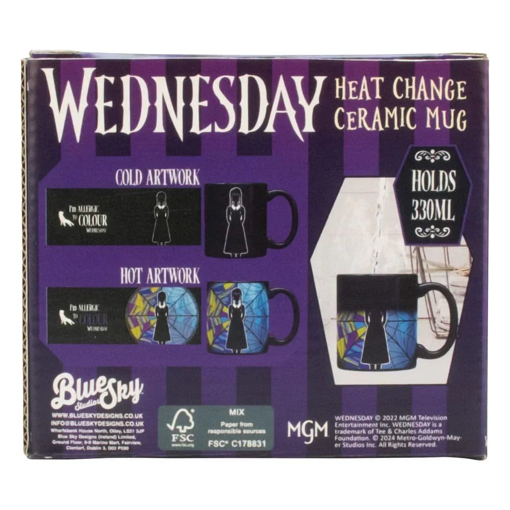 Wednesday Heat Change Mug Ophelia Window 330 ml Blue Sky Studios