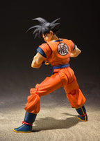 Dragon Ball Z S.H. Figuarts Actionfigur Son Goku (En Saiyan uppväxt på jorden) 14 cm Bandai Tamashii Nations