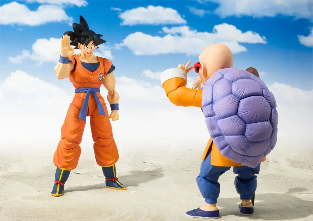 Dragon Ball Z S.H. Figuarts Actionfigur Son Goku (En Saiyan uppväxt på jorden) 14 cm Bandai Tamashii Nations