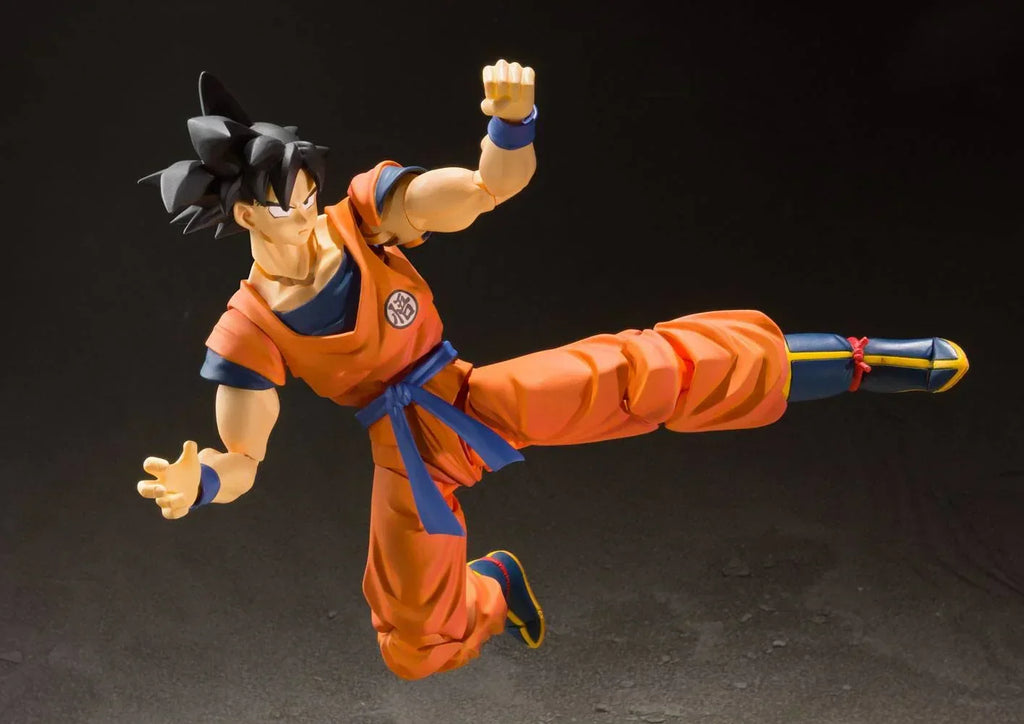Dragon Ball Z S.H. Figuarts Actionfigur Son Goku (En Saiyan uppväxt på jorden) 14 cm Bandai Tamashii Nations