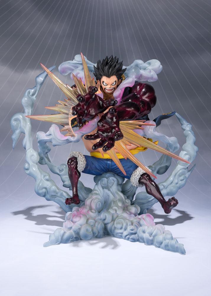 One Piece FiguartsZERO PVC Figur Monkey D. Luffy Gear 4 Leo Bazooka Reissue 18 cm Bandai Tamashii Nations