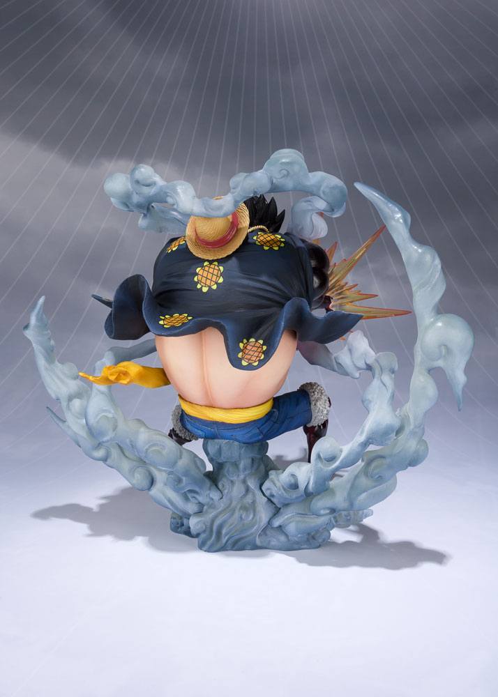 One Piece FiguartsZERO PVC Figur Monkey D. Luffy Gear 4 Leo Bazooka Reissue 18 cm Bandai Tamashii Nations