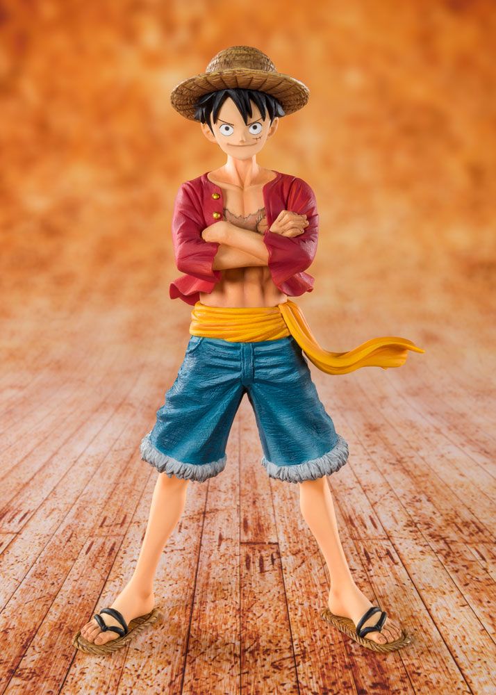 One Piece FiguartsZERO PVC Figur Straw Hat Luffy 14 cm Bandai Tamashii Nations