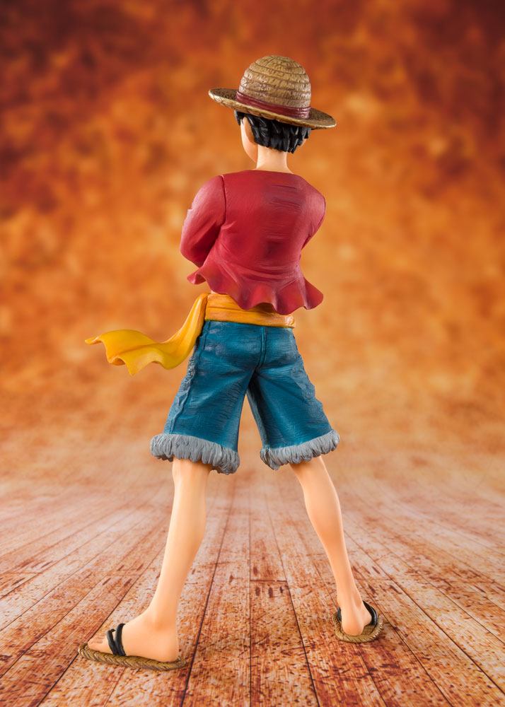 One Piece FiguartsZERO PVC Figur Straw Hat Luffy 14 cm Bandai Tamashii Nations