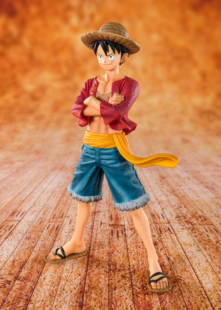 One Piece FiguartsZERO PVC Figur Straw Hat Luffy 14 cm Bandai Tamashii Nations