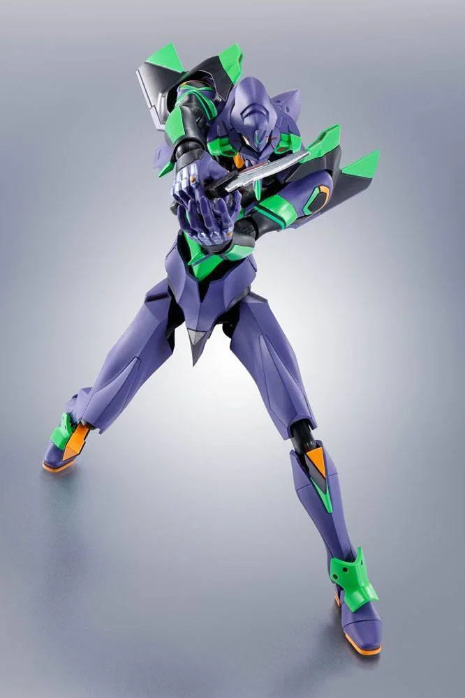 Evangelion: 3.0+1.0 Thrice Upon a Time Robot Spirits Action Figur Side EVA Test Type-01 + Spear of Cassius Renewal Color Edition Reissue Bandai Tamashii Nations