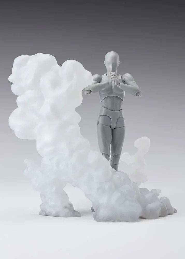 Tamashii Effekt Actionfigur Tillbehör Rök Vit Version för S.H.Figuarts Bandai Tamashii Nations