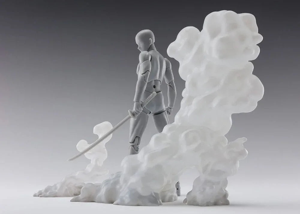 Tamashii Effekt Actionfigur Tillbehör Rök Vit Version för S.H.Figuarts Bandai Tamashii Nations
