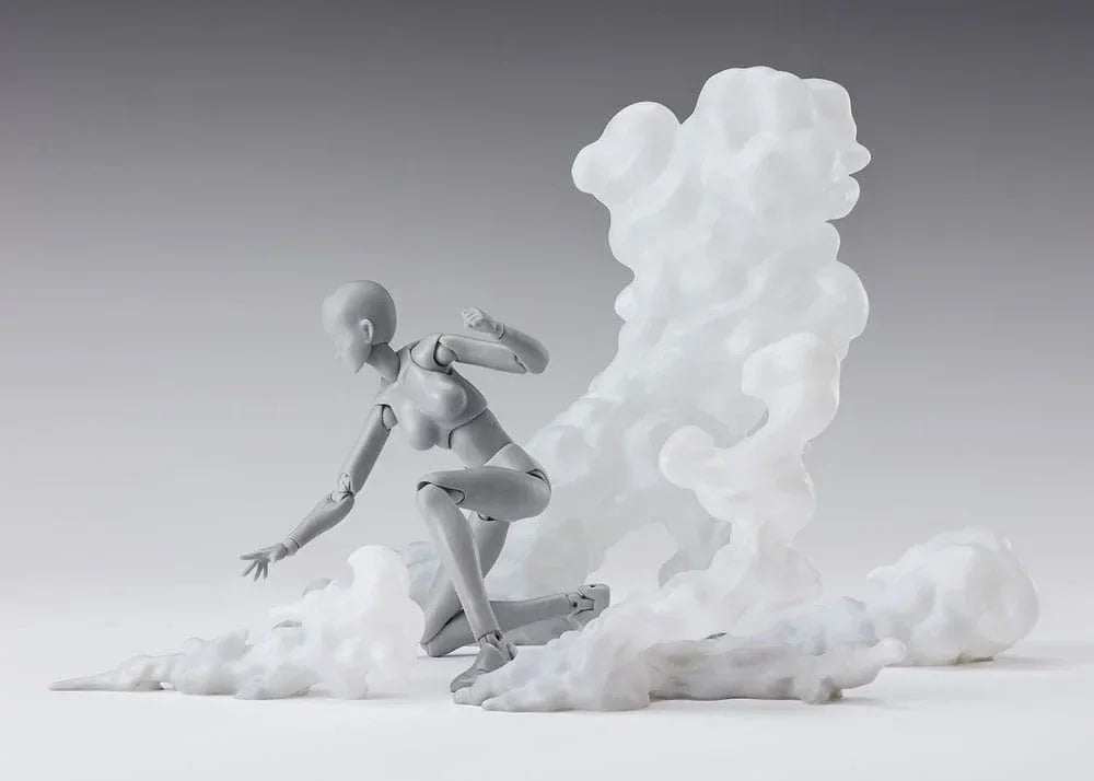 Tamashii Effekt Actionfigur Tillbehör Rök Vit Version för S.H.Figuarts Bandai Tamashii Nations