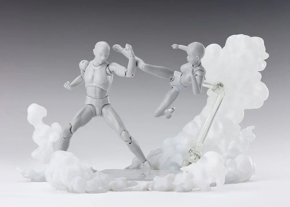 Tamashii Effekt Actionfigur Tillbehör Rök Vit Version för S.H.Figuarts Bandai Tamashii Nations