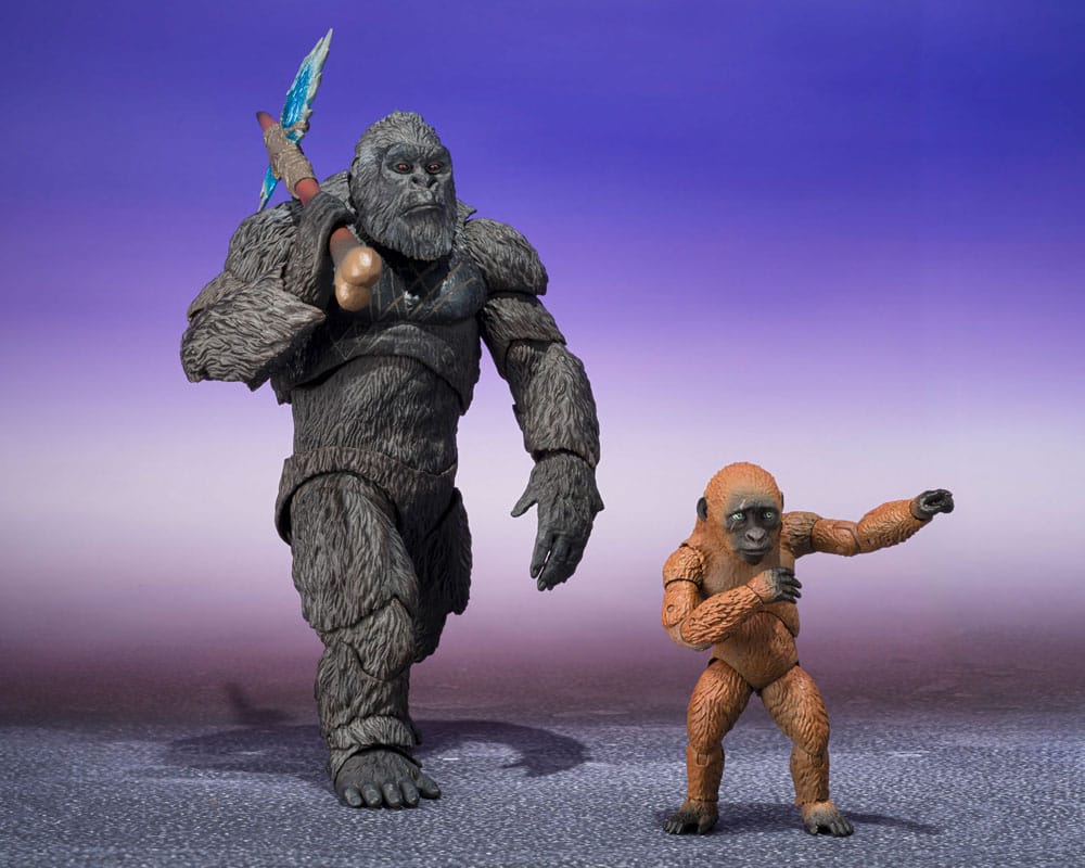 Godzilla x Kong: The New Empire S.H. Monster Arts Action Figures 2-Pack Suko & Mothra Bandai Tamashii Nations