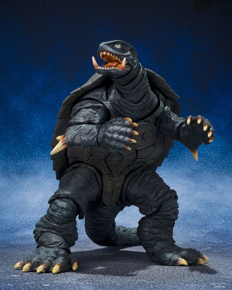 Gamera 1996 S.H. MonsterArts Actionfigur Gamera Sendai Slagskapsel Ver. Bandai Tamashii Nations