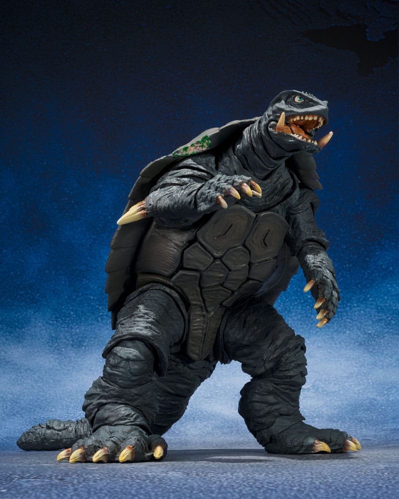Gamera 1996 S.H. MonsterArts Actionfigur Gamera Sendai Slagskapsel Ver. Bandai Tamashii Nations
